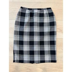 VTG Liz Claiborne Villager Women's Sz 12 Plaid A Line Skirt Midi 1990s Classic